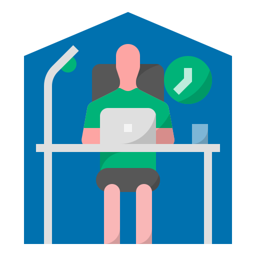 Freelance, work, working, home office, work from home icon - Free download