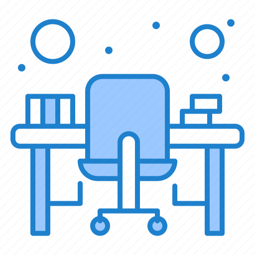 Chair, computer, desk, monitor, office, table, workstation icon - Download on Iconfinder