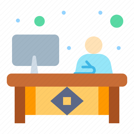 Area, desk, monitor, working, workplace icon - Download on Iconfinder