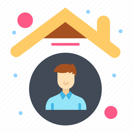 Employee, home, house, indoors, quarantine icon - Download on Iconfinder