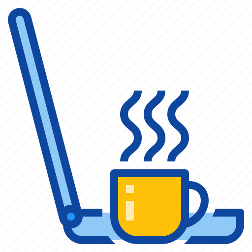 At, break, coffee, home, laptop, office, work icon - Download on Iconfinder