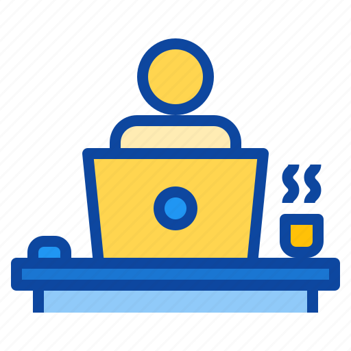 At, break, coffee, home, office, relax, work icon - Download on Iconfinder