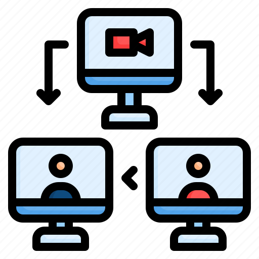Conference, discussion, learning, meeting, online conference, online meeting, video-conference icon - Download on Iconfinder