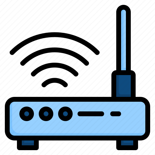 Broadband modem, connection, internet device, network router, wifi modem, wifi router, wireless router icon - Download on Iconfinder