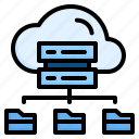 cloud, data, database, database connection, hosting, server, storage