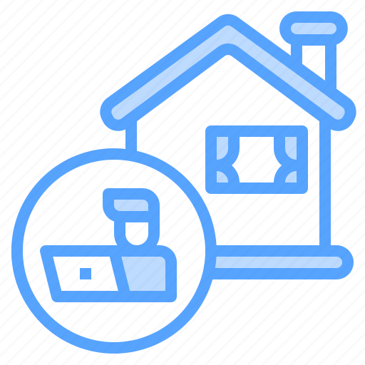 Home, house, man, work, working icon - Download on Iconfinder