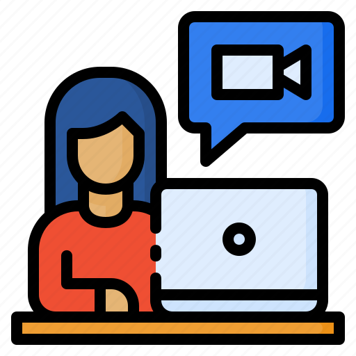 Avatar, call, chat, computer, conference, video, webcam icon - Download on Iconfinder
