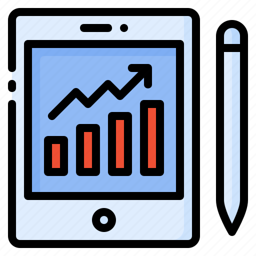 Analytics, bar chart, chart, report, seo, statistics, tablet icon - Download on Iconfinder