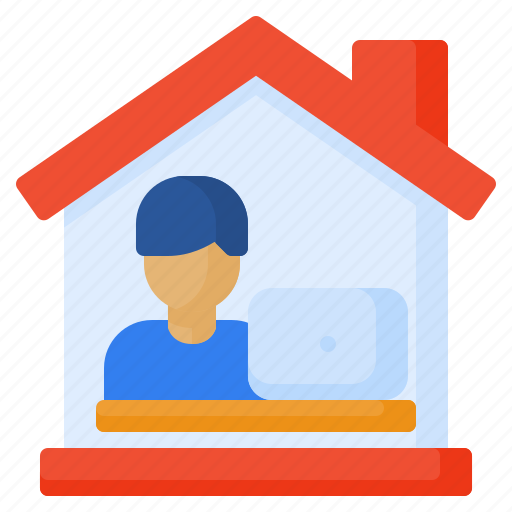 Avatar, home, office, work, work from home, working, working at home icon - Download on Iconfinder