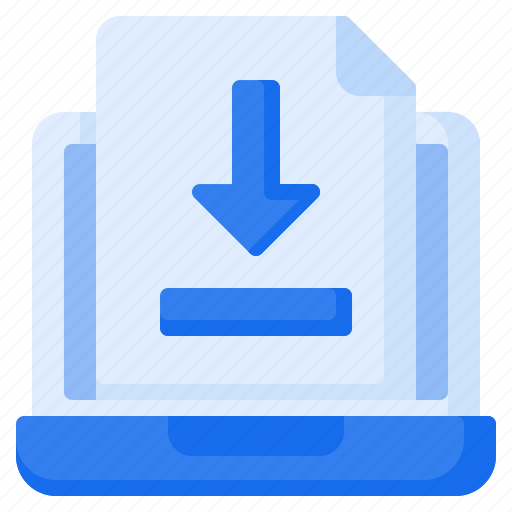 Computer, document, download, file, form, laptop, upload icon - Download on Iconfinder