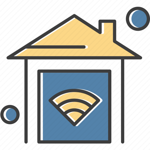 Estate, home, house, wifi icon - Download on Iconfinder