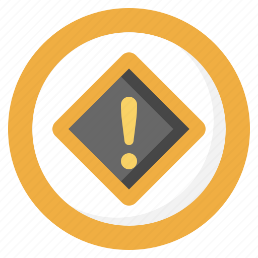 Warning, sign, traffic, signaling, alert, exclamation, mark icon - Download on Iconfinder