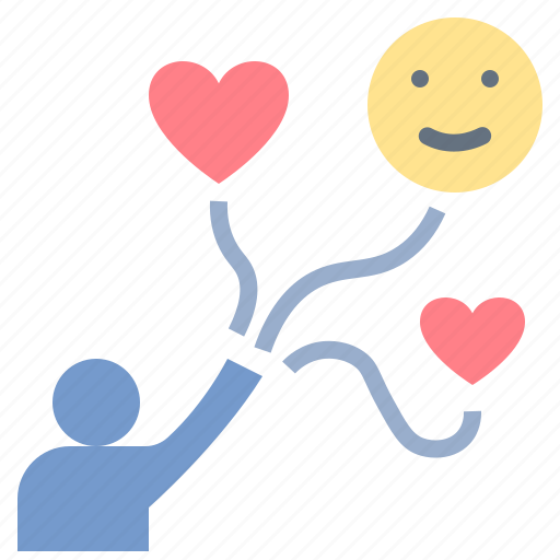 Delight, happiness, heart, pleasure, positive icon - Download on Iconfinder