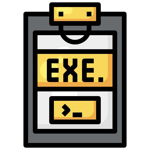 Exe, file, document, format, clipboard icon - Download on Iconfinder