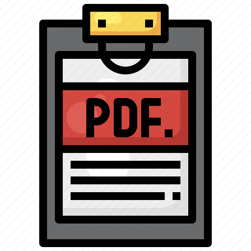 Pdf, file, document, format, clipboard icon - Download on Iconfinder