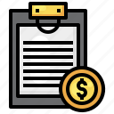 price, list, criteria, document, clipboard