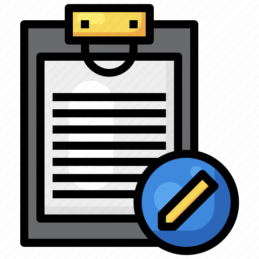 Registration, form, file, pencil, document icon - Download on Iconfinder