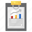 graph, clipboard, growth, file, document 