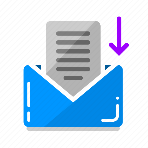 Email, email received, gmail, letter, message, receive, work icon - Download on Iconfinder