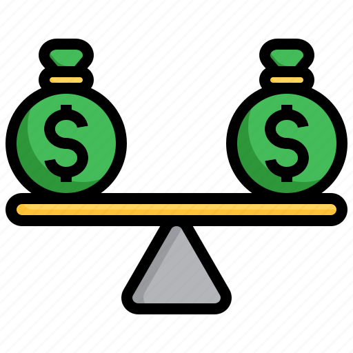 Money, balance, finance, business, coin, weight icon - Download on Iconfinder