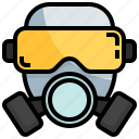 gas, mask, protection, danger, chemical, safety