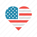 american, heart, star, stripes 