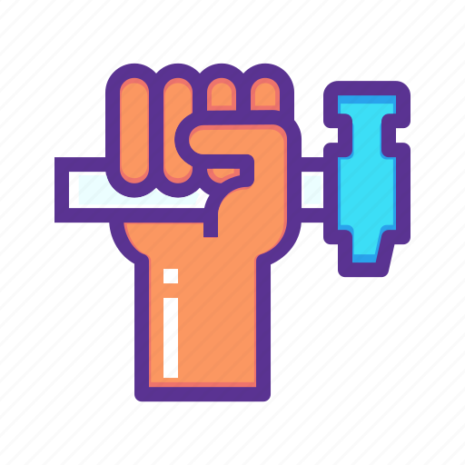 Hammer, rights, strength, unity icon - Download on Iconfinder