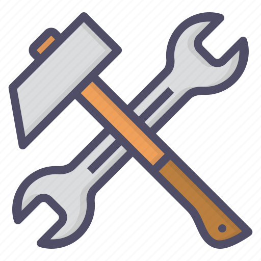 Hammer, repair, spanner, tools icon - Download on Iconfinder