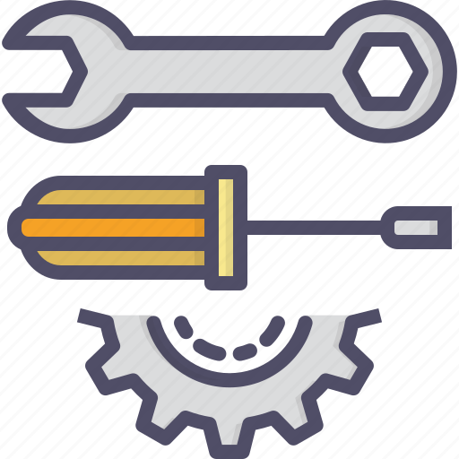 Gear, labor, spanner, screwdriver icon - Download on Iconfinder