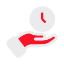 hand, clock, time, save, limited, donate 