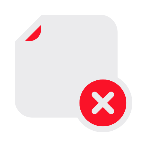 Note, reject, rejected, delete, document, clipboard icon - Download on Iconfinder