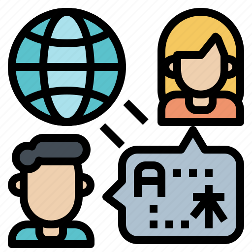 Global, fluency, technology, language, literacy, communication, translation icon - Download on Iconfinder