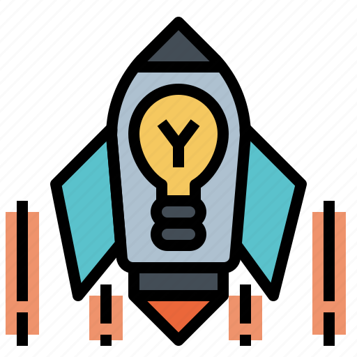 Initiative, innovation, startup, lead, first, launch, spaceship icon - Download on Iconfinder