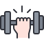 gym, dumbell, exercise, hands, and, gestures, fitness 