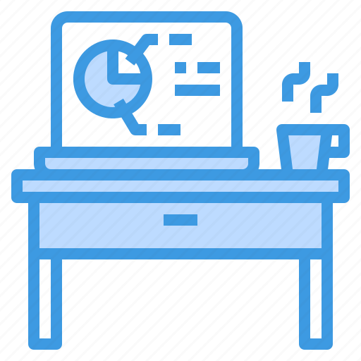Computer, desk, laptop, office, workplace icon - Download on Iconfinder