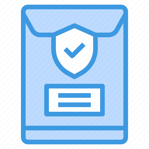 Envelope, file, protection, security, shield icon - Download on Iconfinder