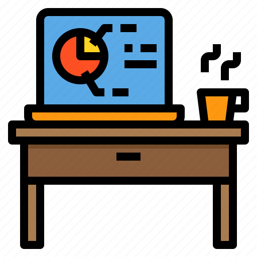 Computer, desk, laptop, office, workplace icon - Download on Iconfinder