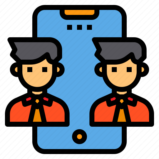 Business, conference, face, online, smartphone, time icon - Download on Iconfinder