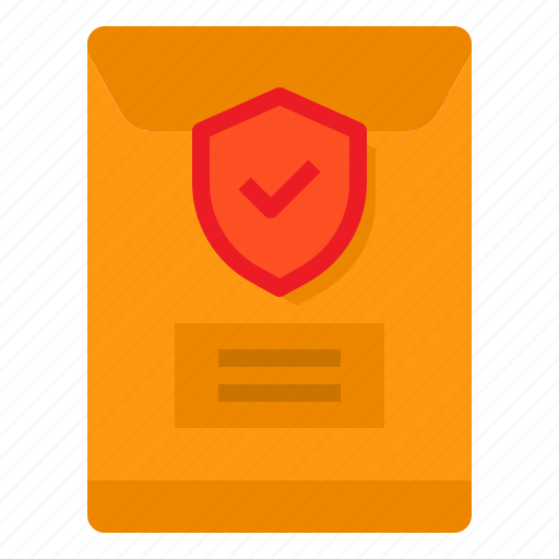Envelope, file, protection, security, shield icon - Download on Iconfinder