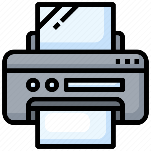 Printer, paper, electronics, ink, technology icon - Download on Iconfinder