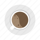 coffee, cup, flat, icon, workplace, business, work, office, equipment