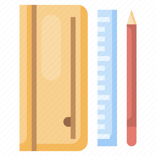 Pencil, case, art, pencils, ruler icon - Download on Iconfinder