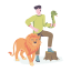 wildlife, caretaker, animals, creatures, zoo 