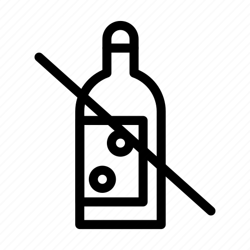 Alcohol, bottle, cancer, day, forbidden, no, whiskey icon - Download on Iconfinder