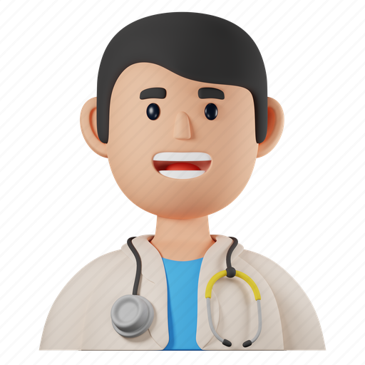 Doctor, medical, medicine, healthcare, stethoscope, health, professional 3D illustration - Download on Iconfinder