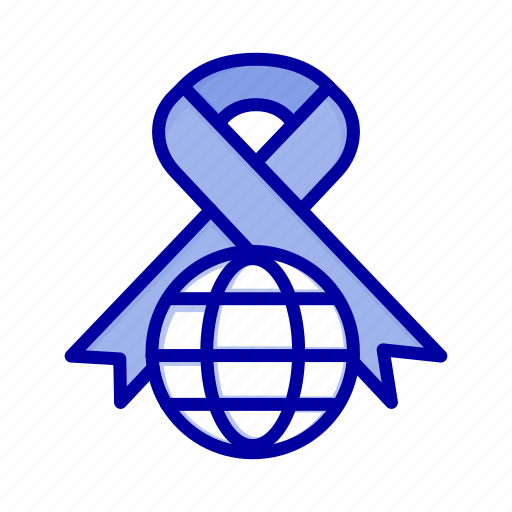 Care, globe, ribbon, world icon - Download on Iconfinder