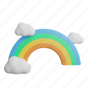 rainbow, hand, forecast, phone, cloud, weather 