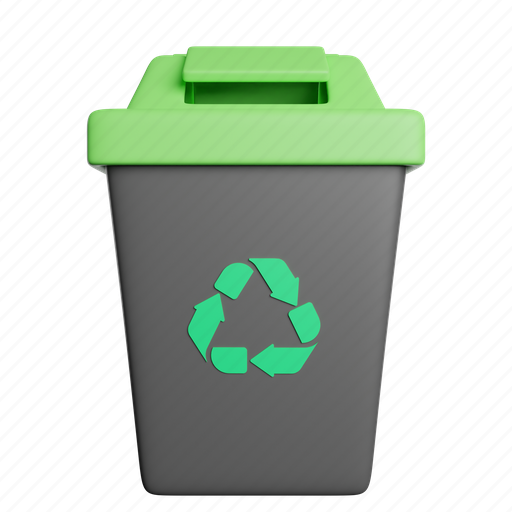 Recycle, bin 3D illustration - Download on Iconfinder