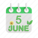 5 june, environment day, event, schedule, calendar 
