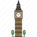 building, landmark, famous, london, england, united kingdom, big ben